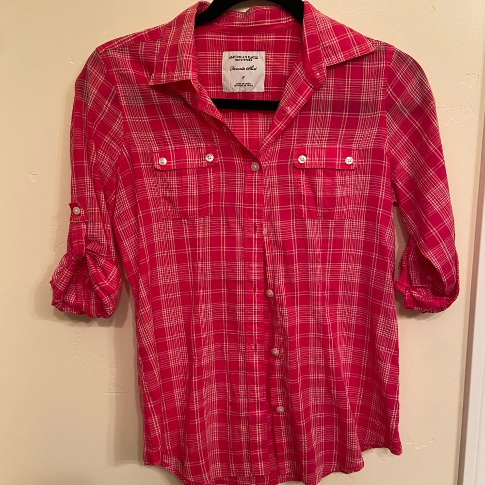 American Eagle button up